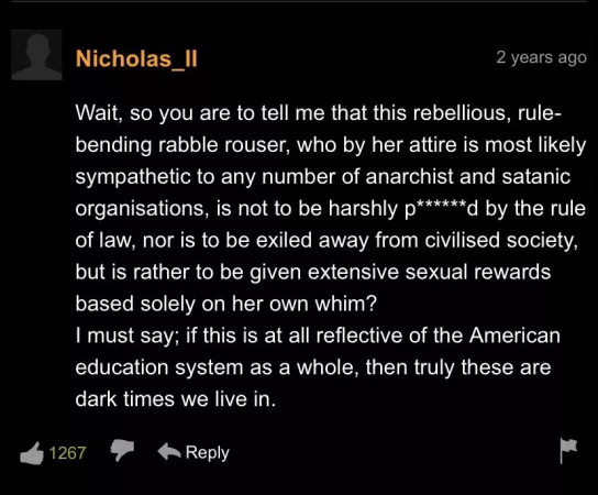 We live in a society