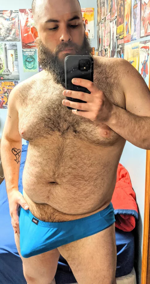 Wearing briefs is nice when you have nice legs, but are an issue if you're thicc in different ways. 😅