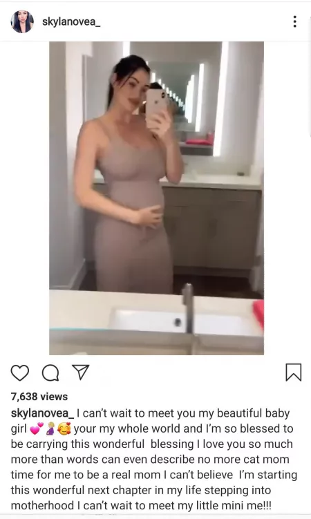 Well... definitely pregnant...