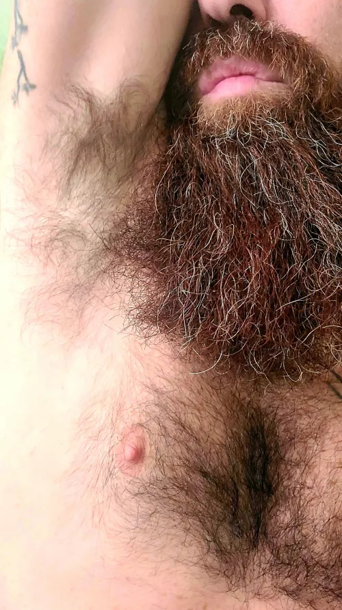 What I lack in chest hair, I make up for in beard