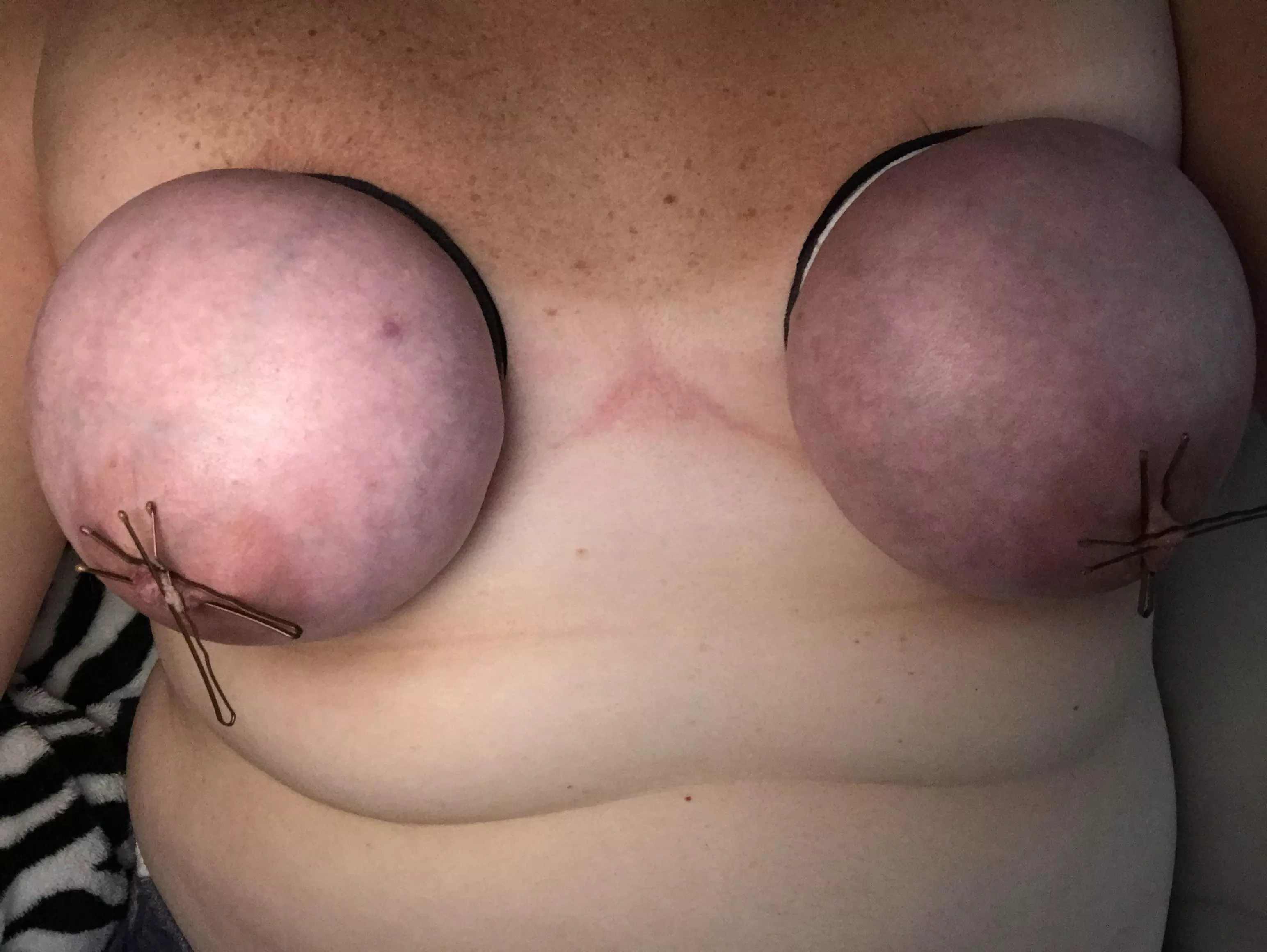 Whatcha think?! The aching and pinching is making me so wet and reminds me that I’m a sub slut. Anyone on Long Island? Whatcha think?! The aching and pinching is making me so wet and reminds me that I’m a sub slut. Anyone on Long Island?