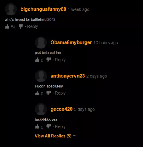 Who is hyped for Battlefield?