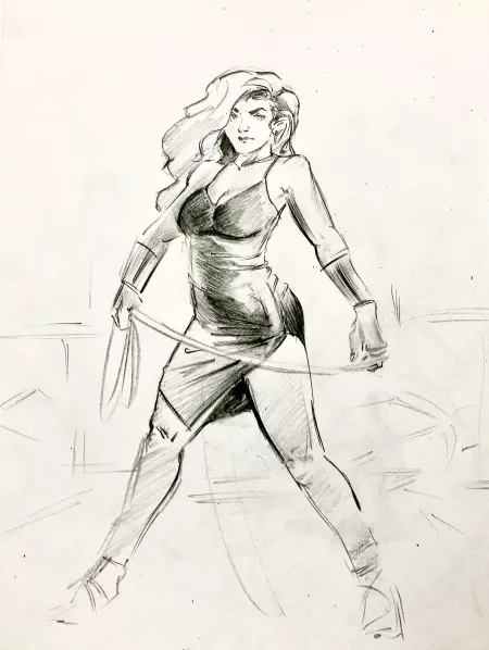 Wonderwoman ready to go!