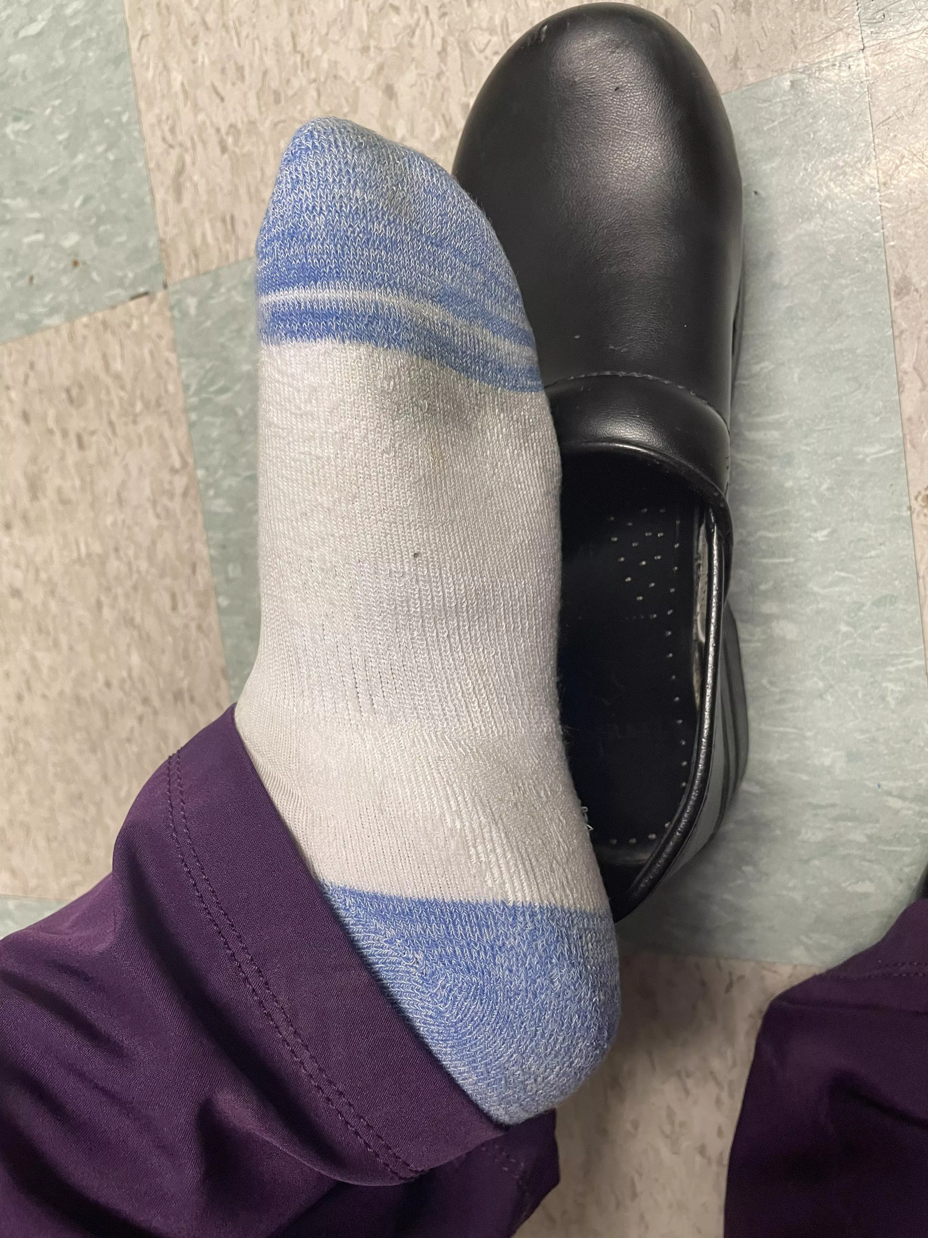 Worked a 12hr busy stinky shift in these babies. Imagine how sweaty they are right now! Do you want a sniff?? Message me! Worked a 12hr busy stinky shift in these babies. Imagine how sweaty they are right now! Do you want a sniff?? Message me!