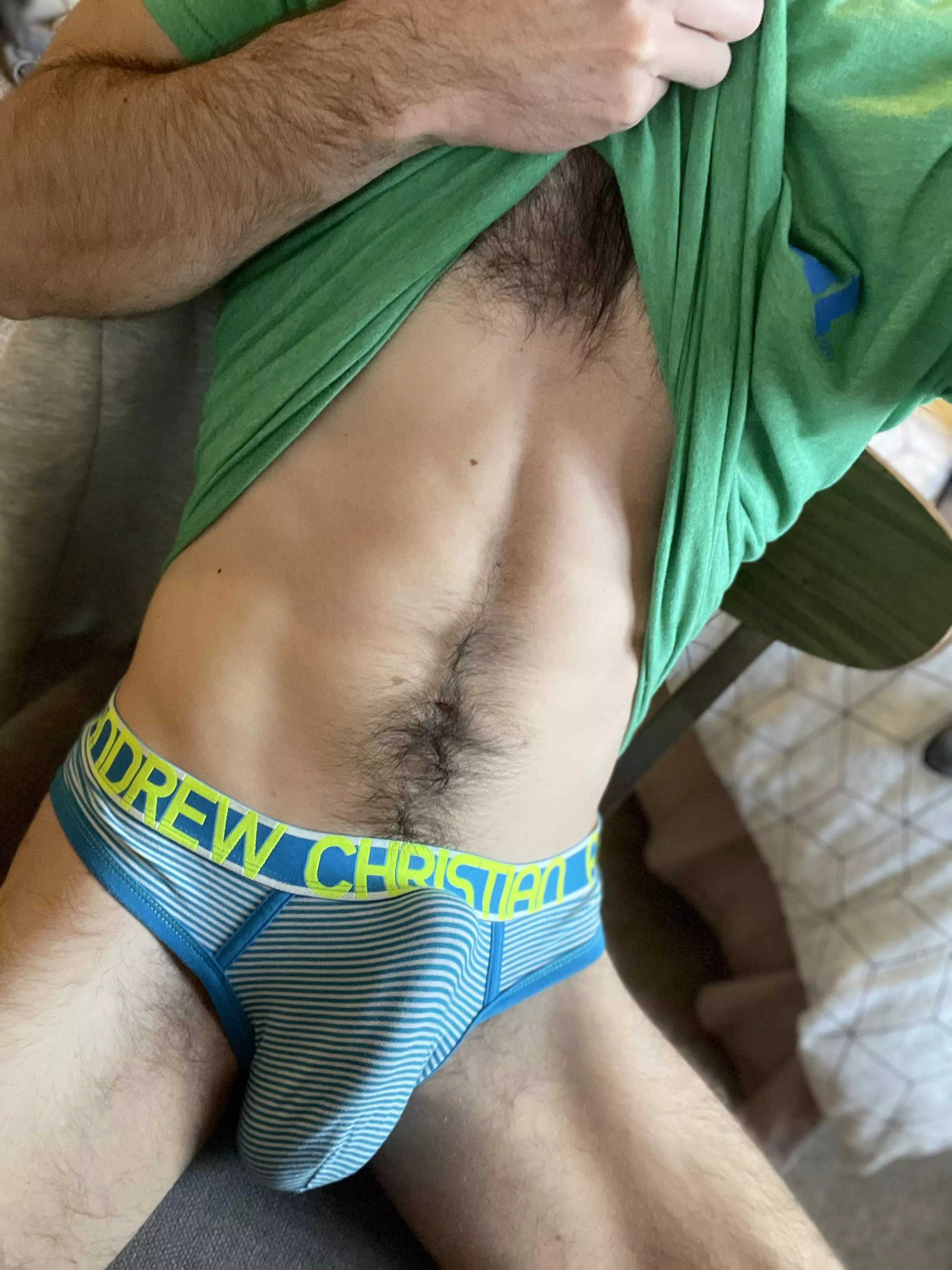 Working from home in the spare room and I found a pair of the BF’s undies. Oops. (And I promise they’re a jock 😘) Working from home in the spare room and I found a pair of the BF’s undies. Oops. (And I promise they’re a jock 😘)