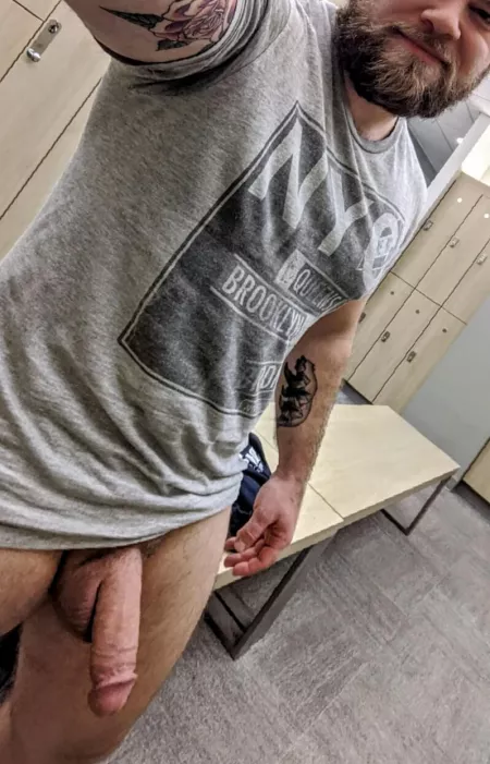 Would let me put my cock in your mouth at the gym?