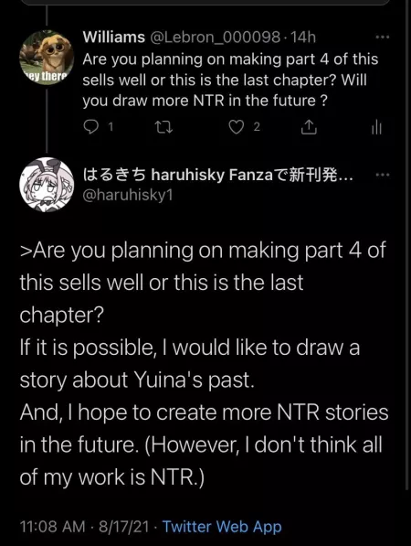 Would love to see her past tbh. She said only 26 pages are left so the work will be completed