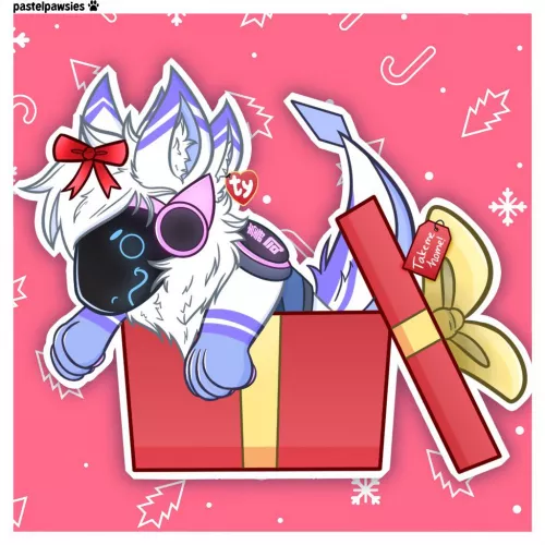 Would you take them home this Christmas season? ❤️🎄 (art by me, @pastelpawsies)