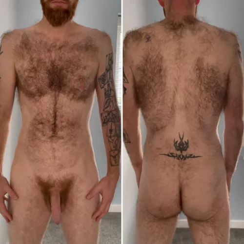 Yes I’m hairy! Front and back!