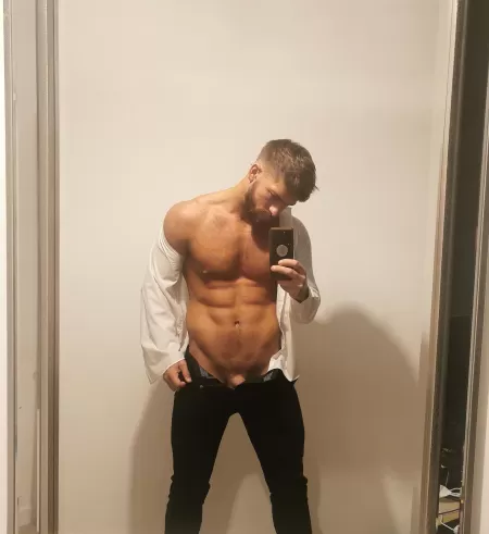 You guys like a man in a suit? Or should I take it off? 😉