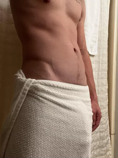 You see me in a towel like this… what then?