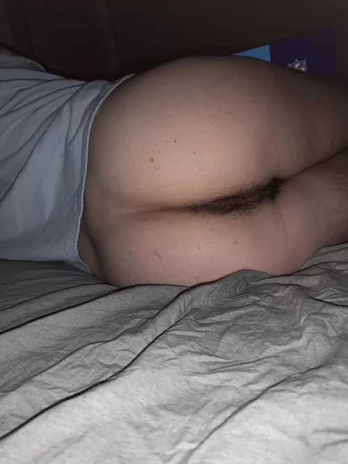 young & white bubble butt