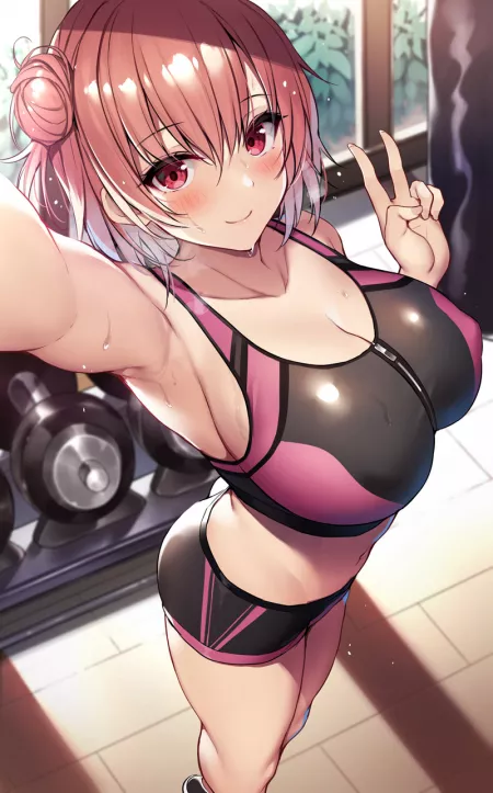 Yui's Gym Selfie