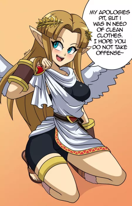 Zelda in Pit’s cloths